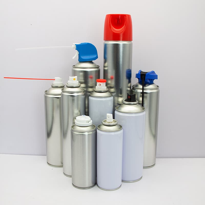 empty tinplate aerosol can for cleaners