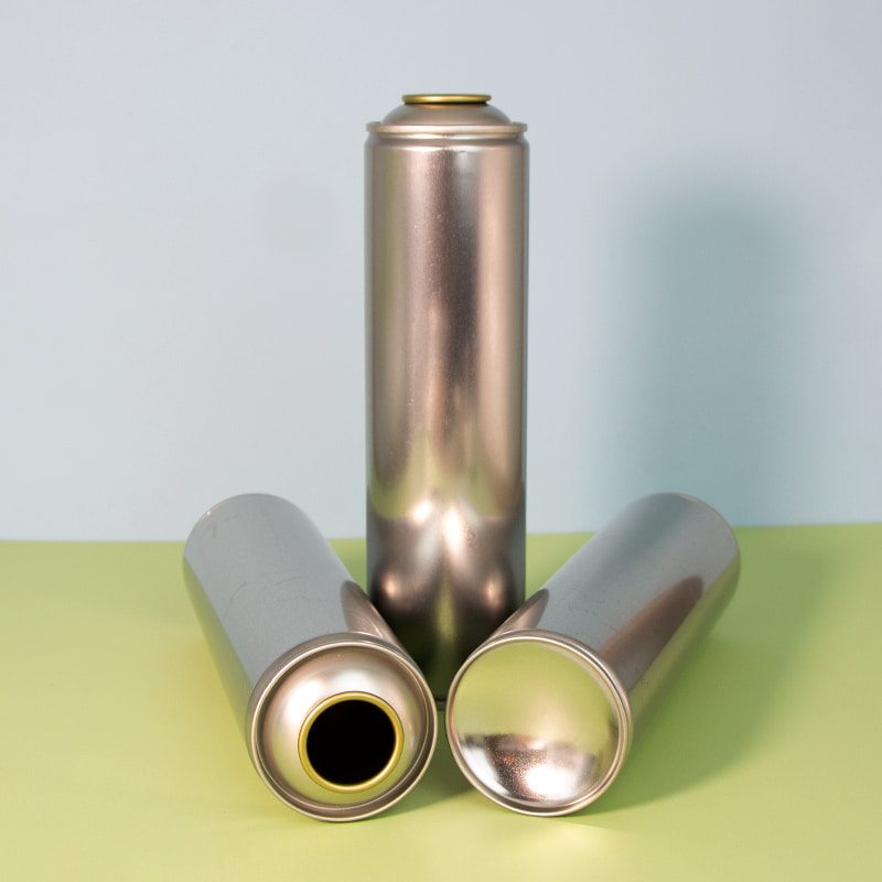 empty steel aerosol packaging