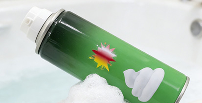 The application of aerosol cans on shower foams is becoming increasingly widespread