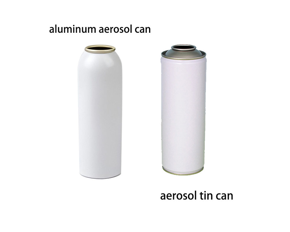 How should different industries choose tinplate or aluminum aerosol cans?